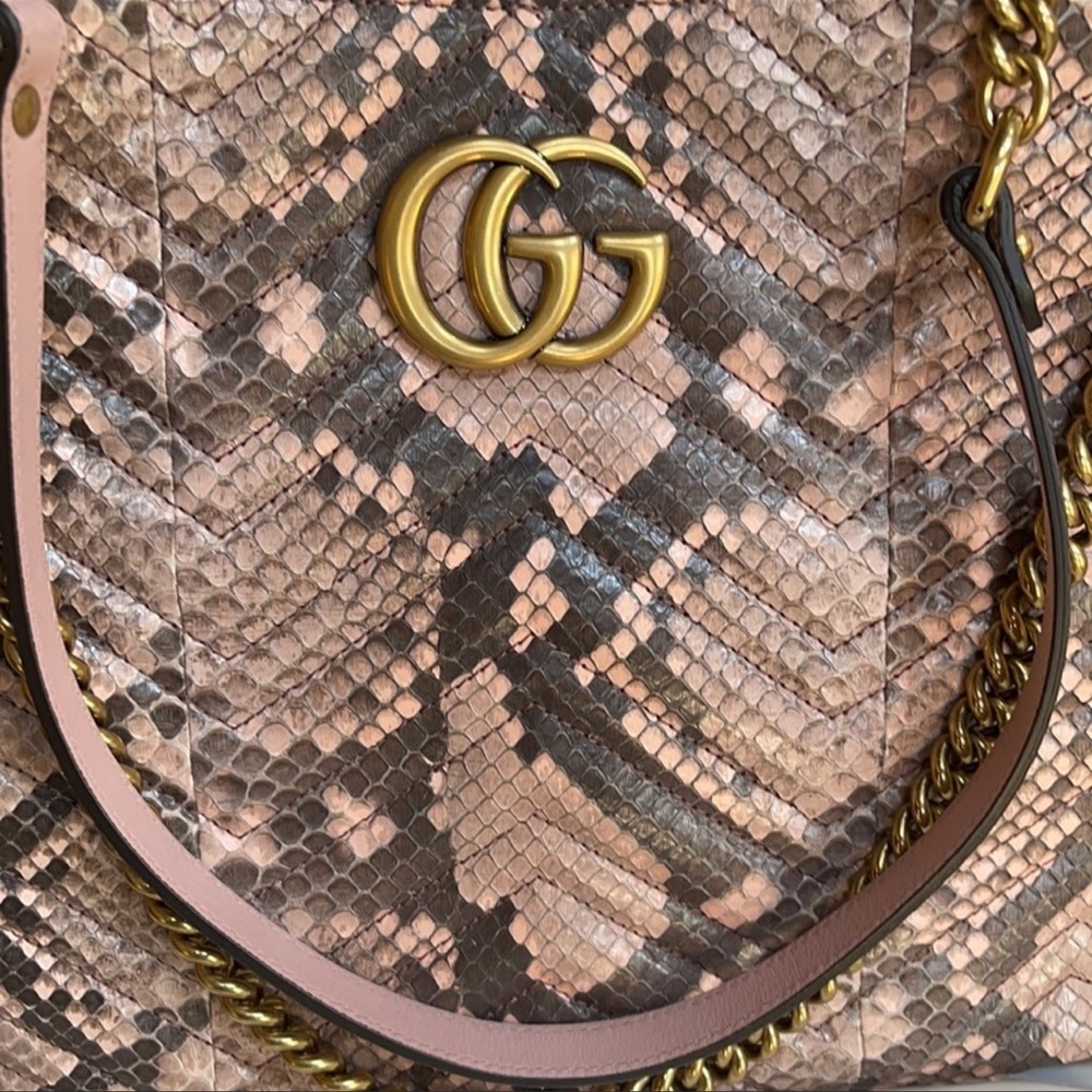 Gucci Marmont GG python bag - Picture 2 of 4
